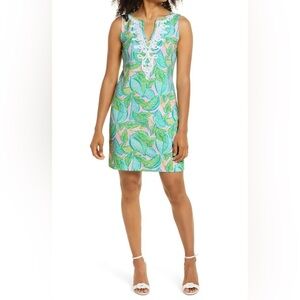 Lilly Pulitzer Harper Shift Dress Urchin Pink Vitamin Sea Pattern Women’s Small